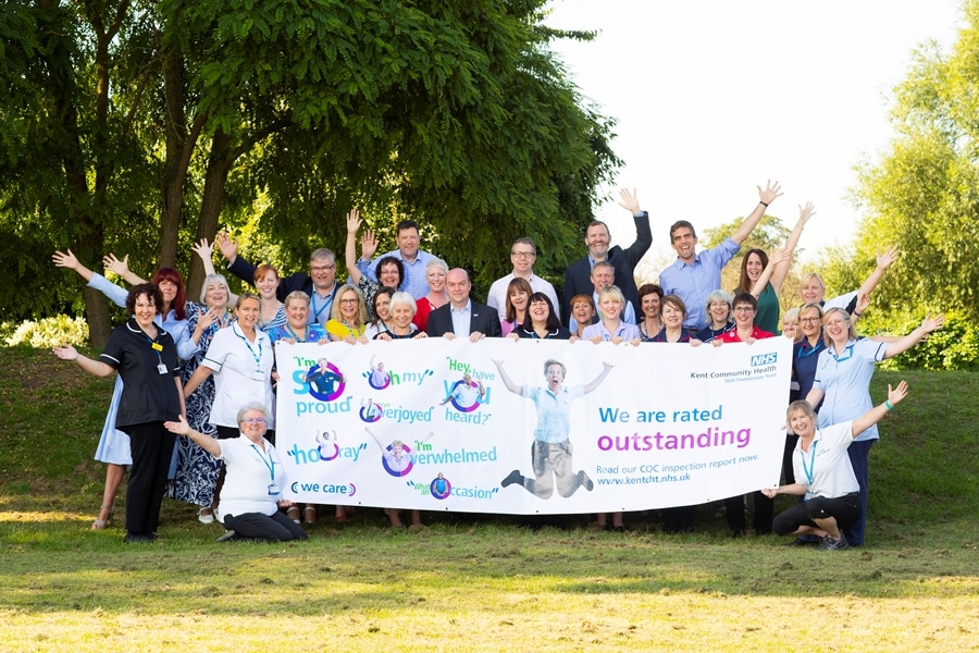 Care Quality Commission says Kent Community Health NHS Foundation Trust are ‘outstanding’