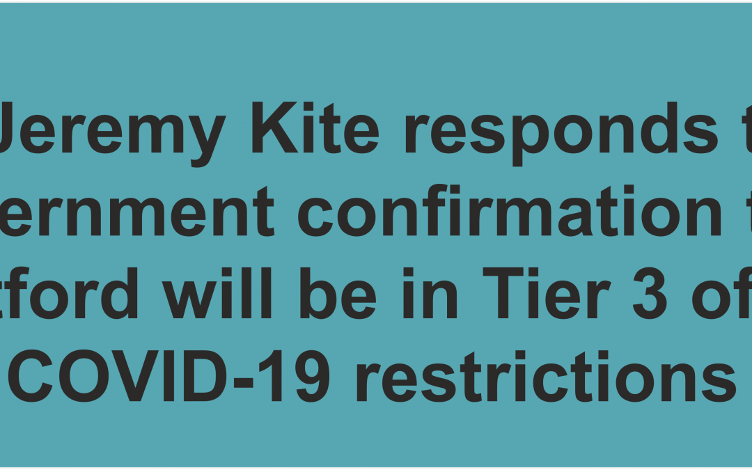 Dartford to be in Tier 3 restrictions due to Covid