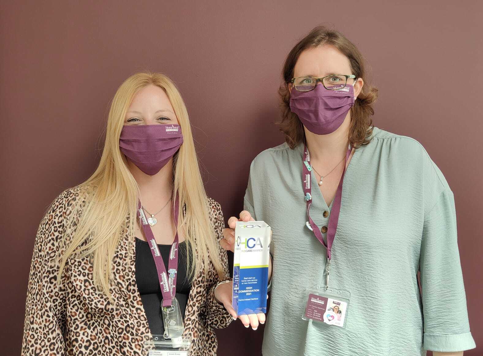 Home Instead Dartford were delighted to be named ‘Highly Commended’ at this year’s Home Care Awards