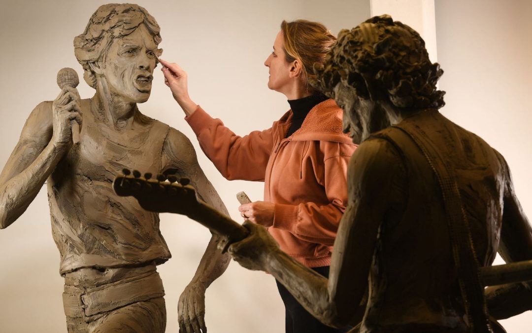 Rolling-Stones-statue Dartford