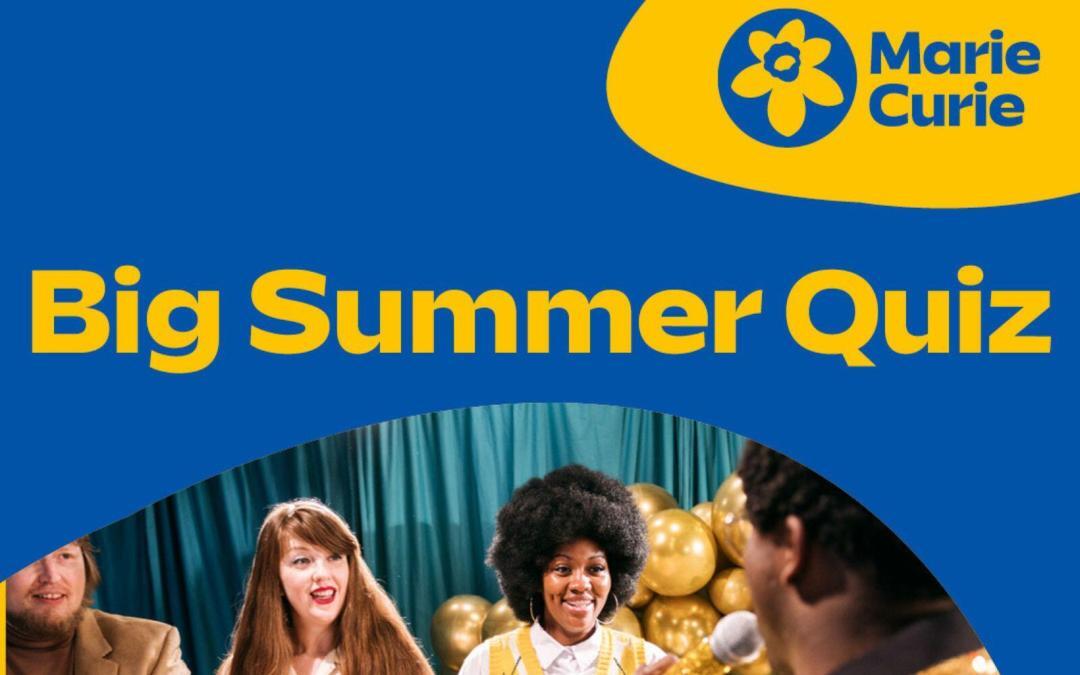 Marie Curie urges people in Kent to get quizzing for a good cause