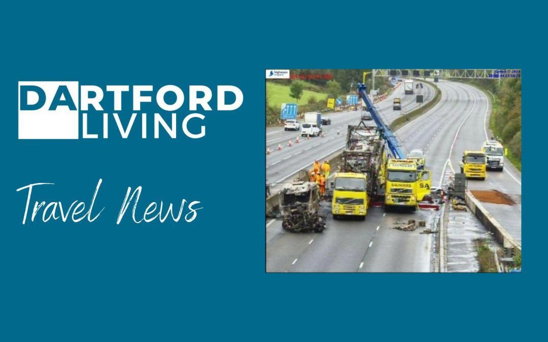 Traffic Bulletin: Major closures on the M25 affecting the northbound Dartford crossing and the clockwise M25 near the Surrey/Kent border set to remain in place today
