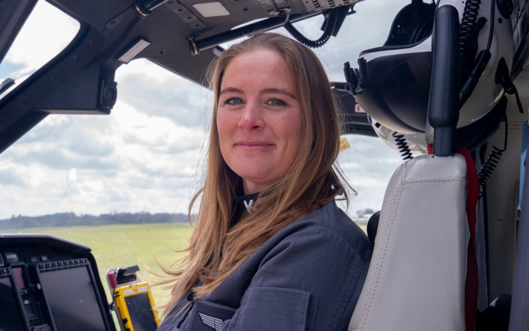 Air Ambulance Charity Kent Surrey Sussex (KSS) celebrated World Pilots’ Day (26 April) and welcomes first female pilot